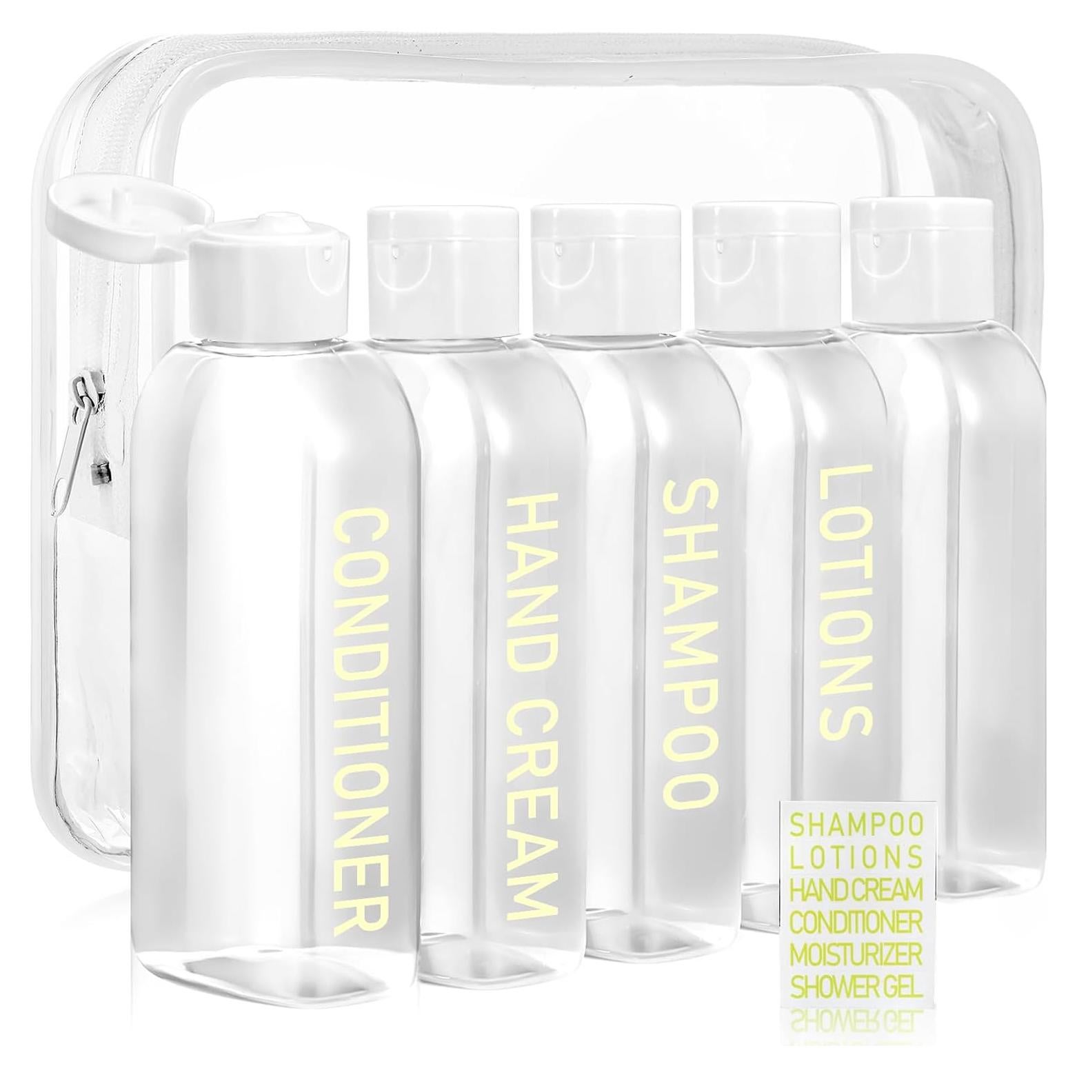 Botellas de Viaje CHEODIN 5 pcs 100ml Aprobadas por TSA