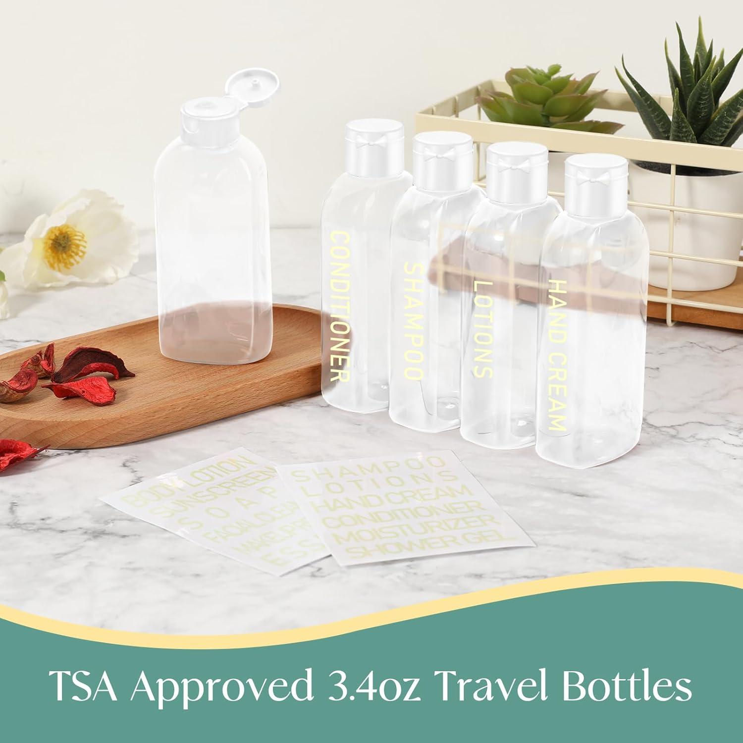 Botellas de Viaje CHEODIN 5 pcs 100ml Aprobadas por TSA