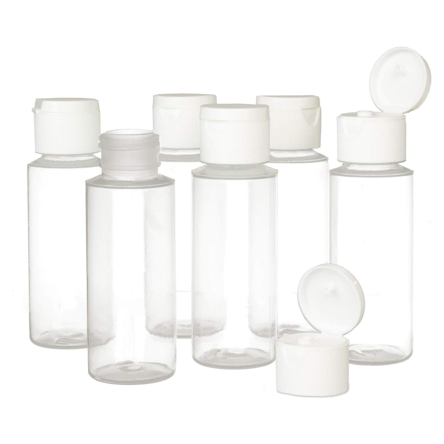 Set de 6 Botellas de Plástico 2oz Chica y Jo - Sin BPA - Aprobadas TSA