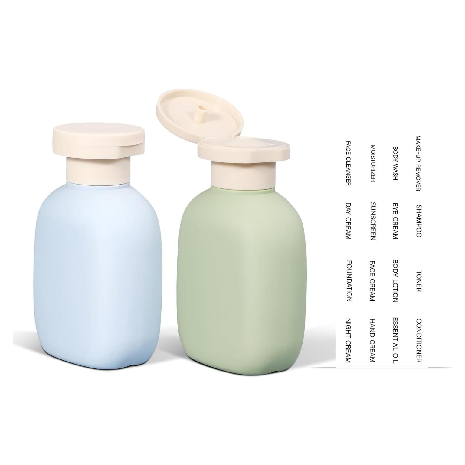 Botellas de Viaje ASEVAT 3.4oz a Prueba de Fugas - 2 Unidades