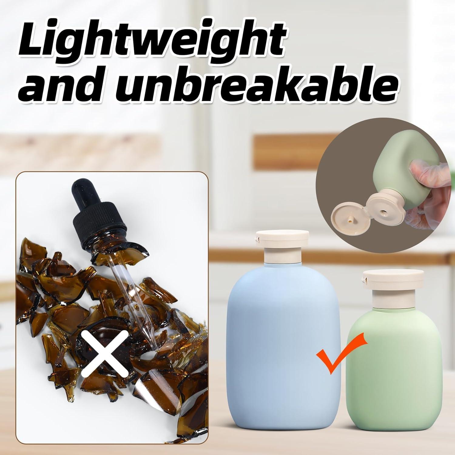 Botellas de Viaje ASEVAT 3.4oz a Prueba de Fugas - 2 Unidades