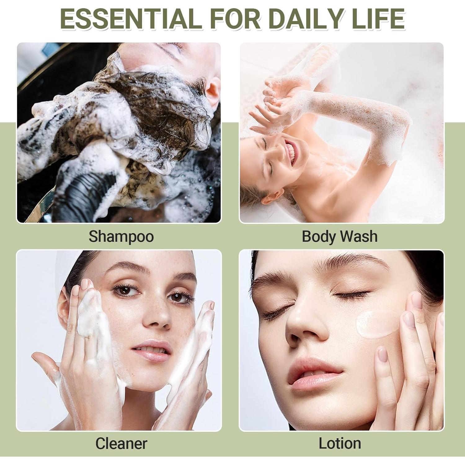 Botellas de Viaje ASEVAT 3.4oz a Prueba de Fugas - 2 Unidades