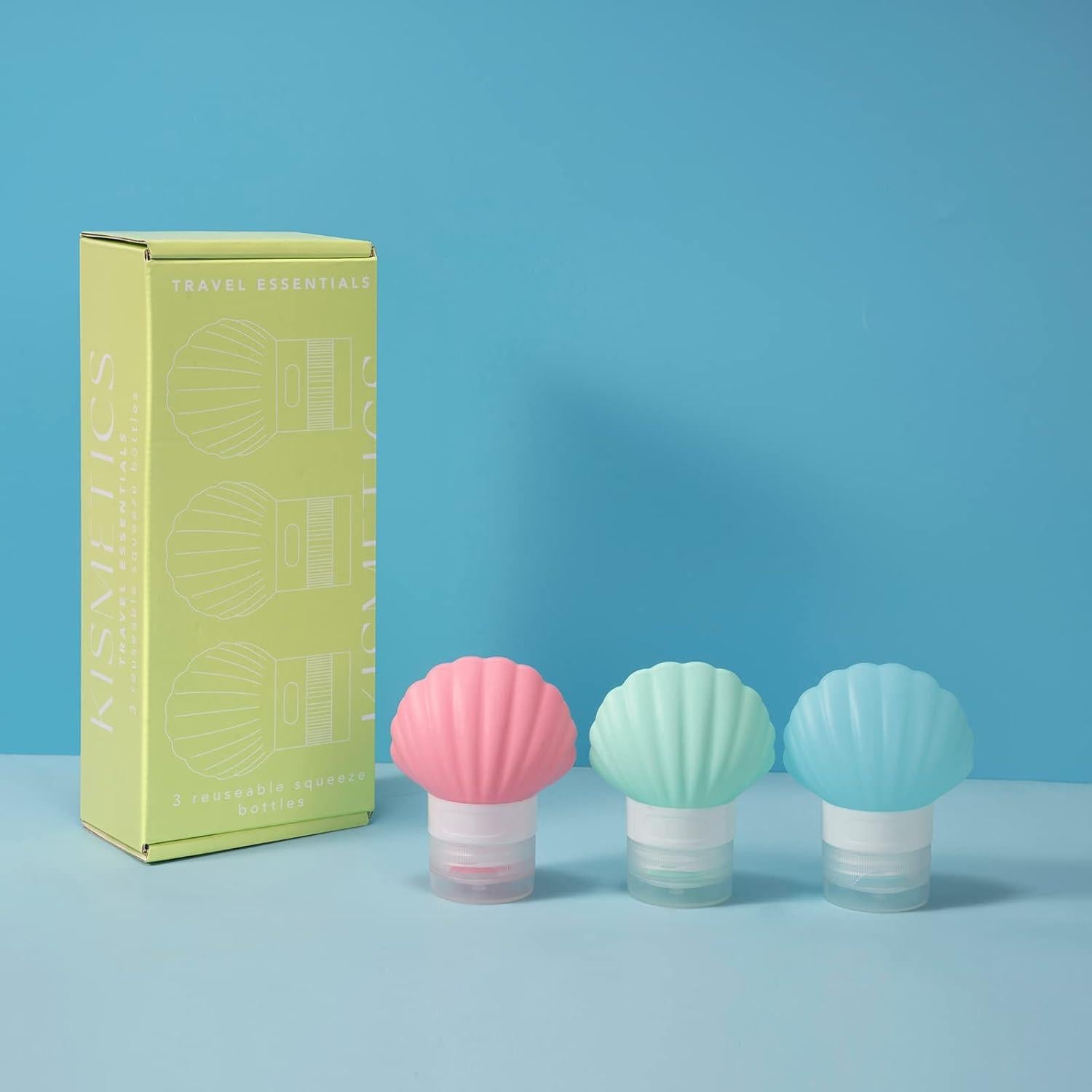 Botellas de Silicona KISMETICS 40ml a Prueba de Fugas 3pcs