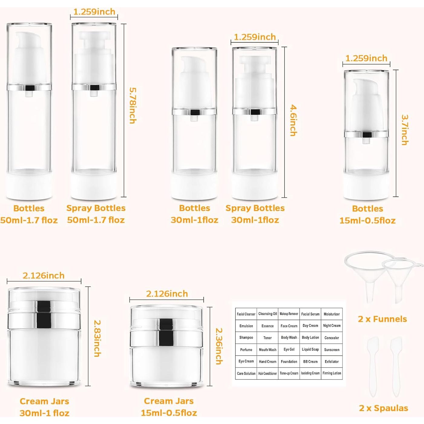 Set de 13 Contenedores de Viaje Rusikia A Prueba de Fugas