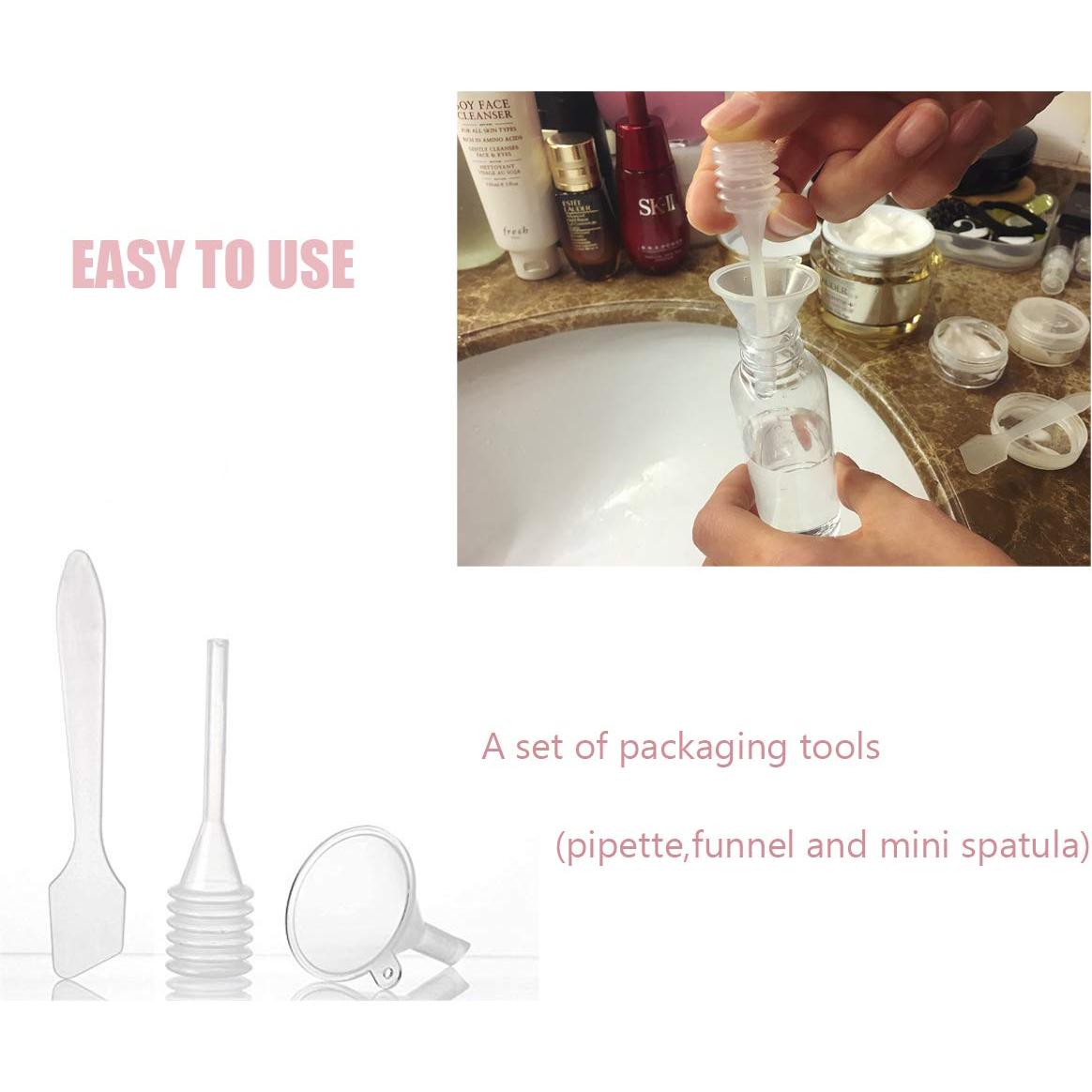 Juego de Botellas de Viaje MAGIGO Rosa 16 Piezas Aprobadas TSA