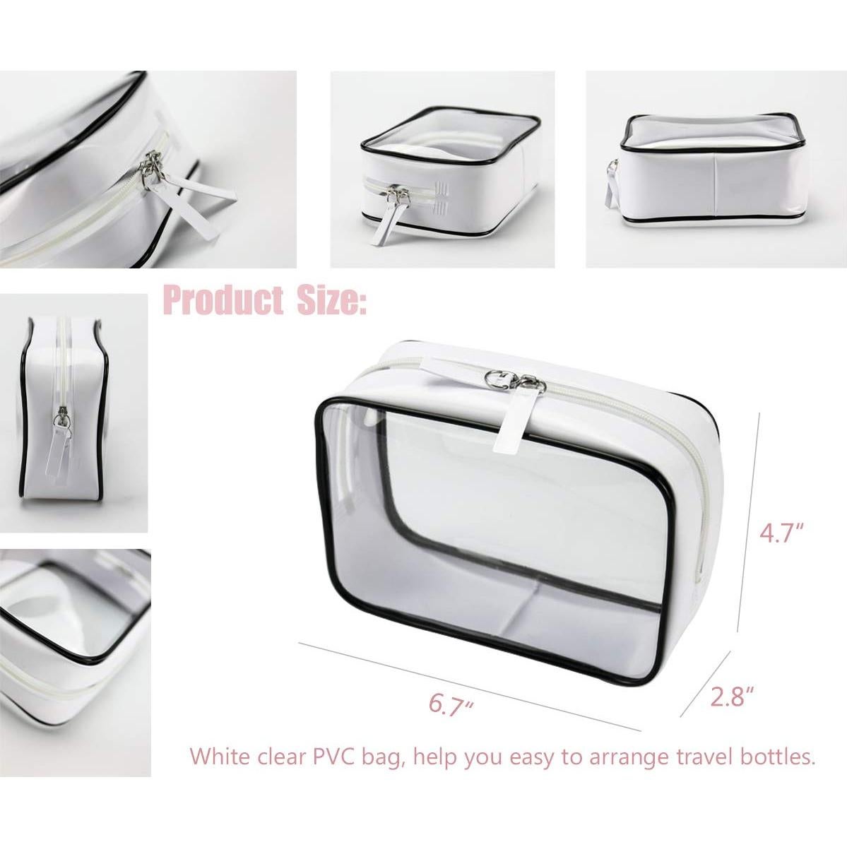 Juego de Botellas de Viaje MAGIGO Rosa 16 Piezas Aprobadas TSA