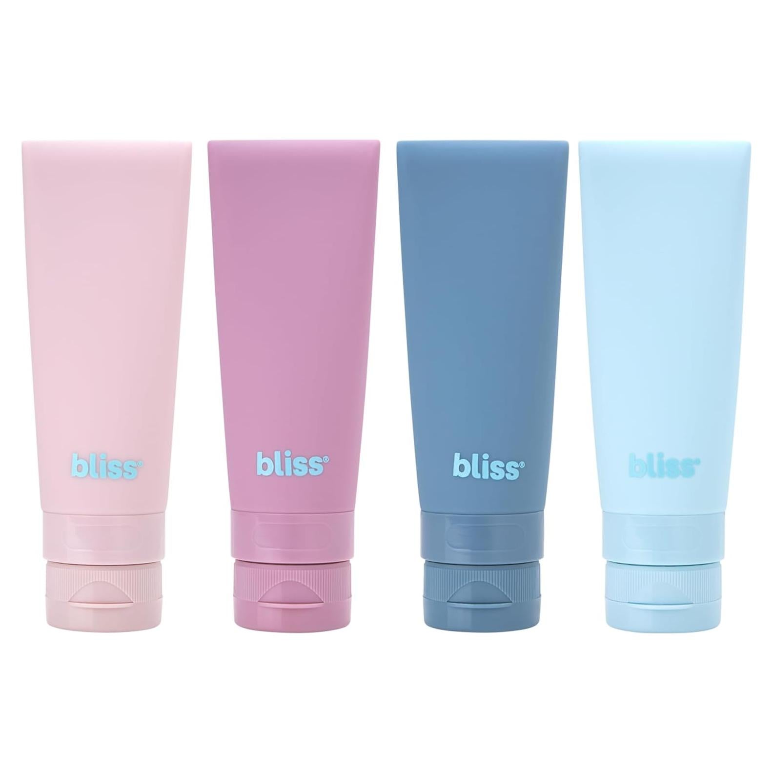 Juego de Botellas de Viaje Bliss - 4 Piezas Silicona Multicolor