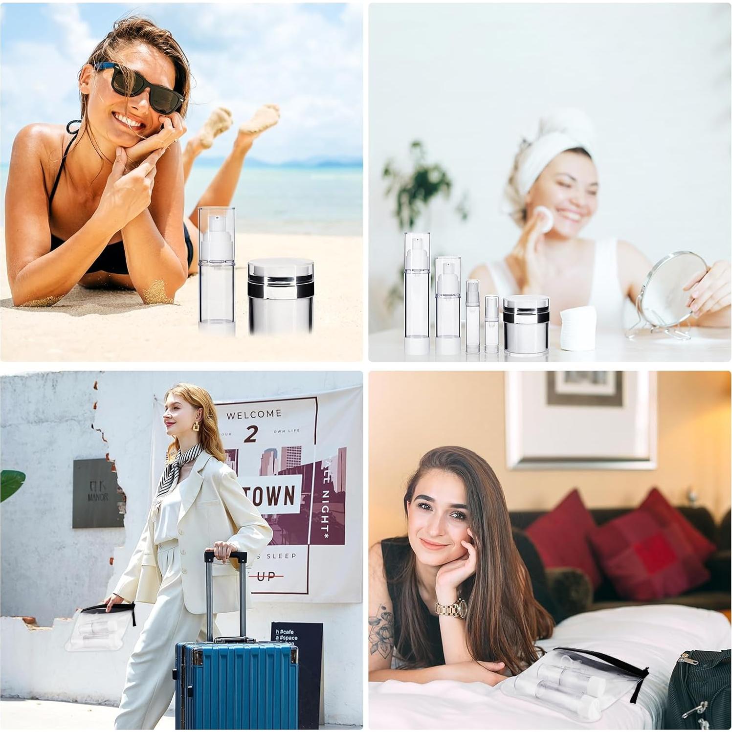 Set de 34 Tarros Recargables KOUWICH 50/30/20/10ml Viaje