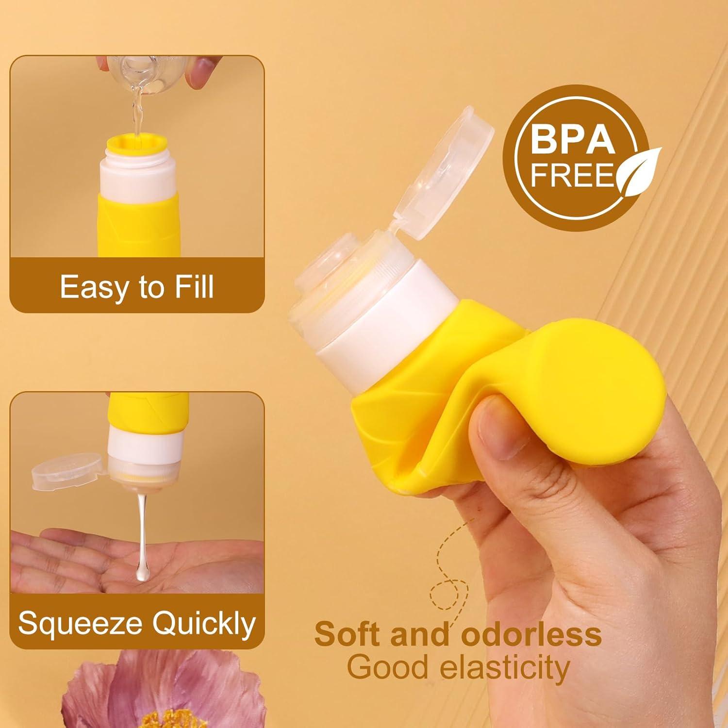 Botellas de Viaje FADVAN 3.3oz (98ml) a Prueba de Fugas