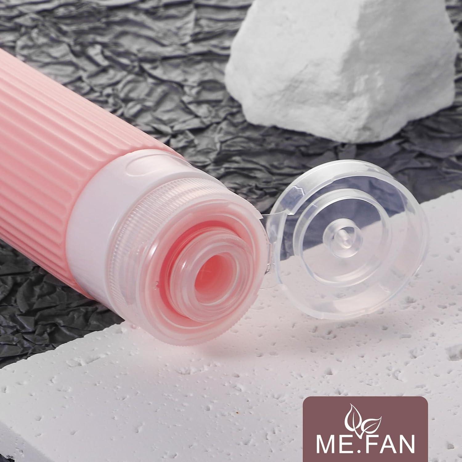 Botellas de Viaje ME.FAN 3oz Silicona Aprobadas TSA - Paquete de 4