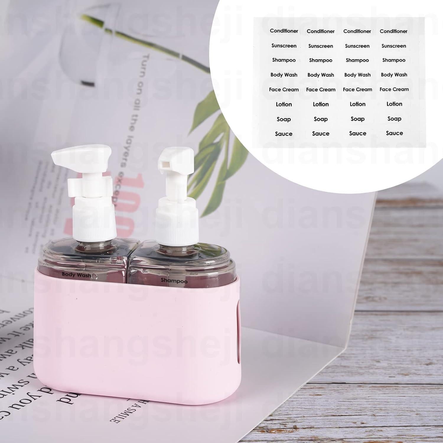 Botellas de viaje Yamadura 100ml para tocador - Rosa