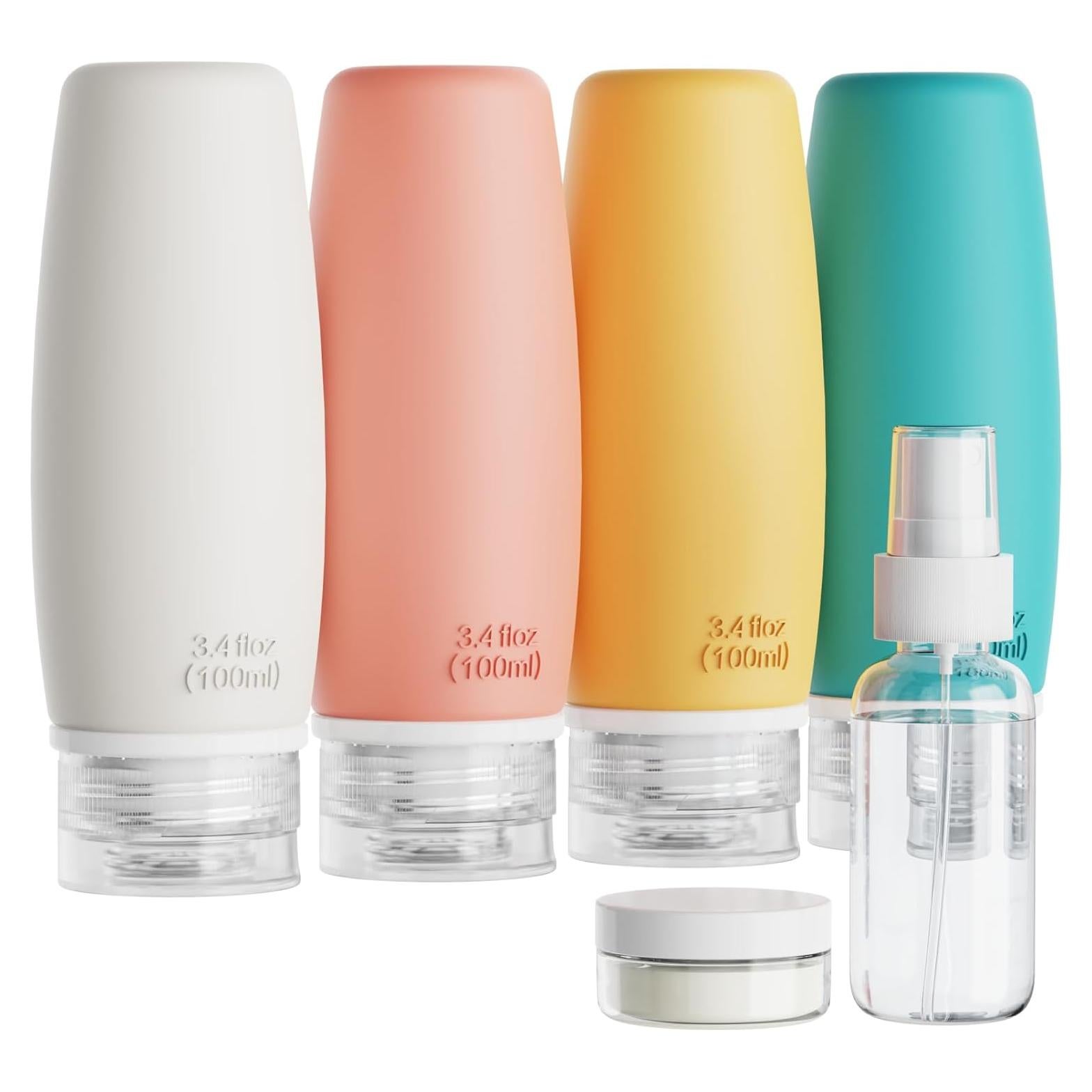 Packism Botellas de Aseo 100ml Aprobadas por TSA - 6 Pack