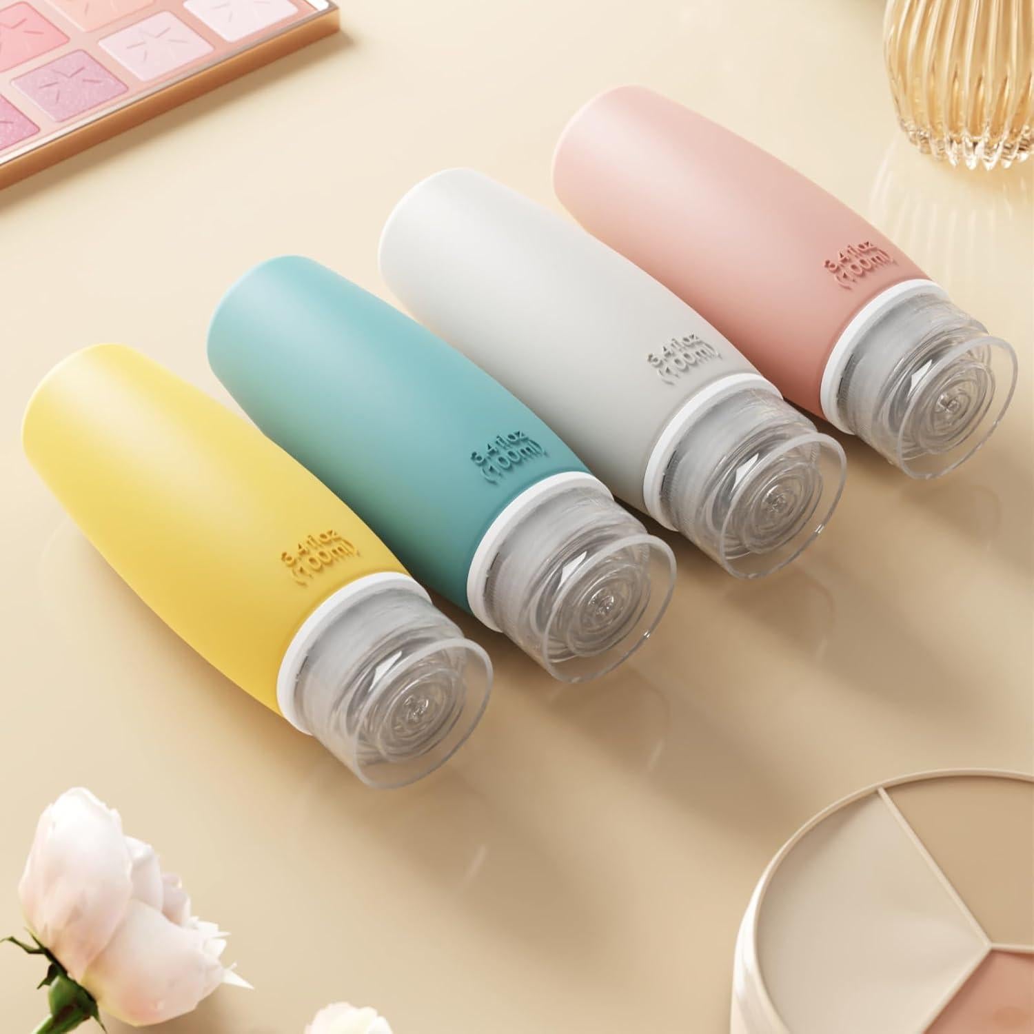 Packism Botellas de Aseo 100ml Aprobadas por TSA - 6 Pack