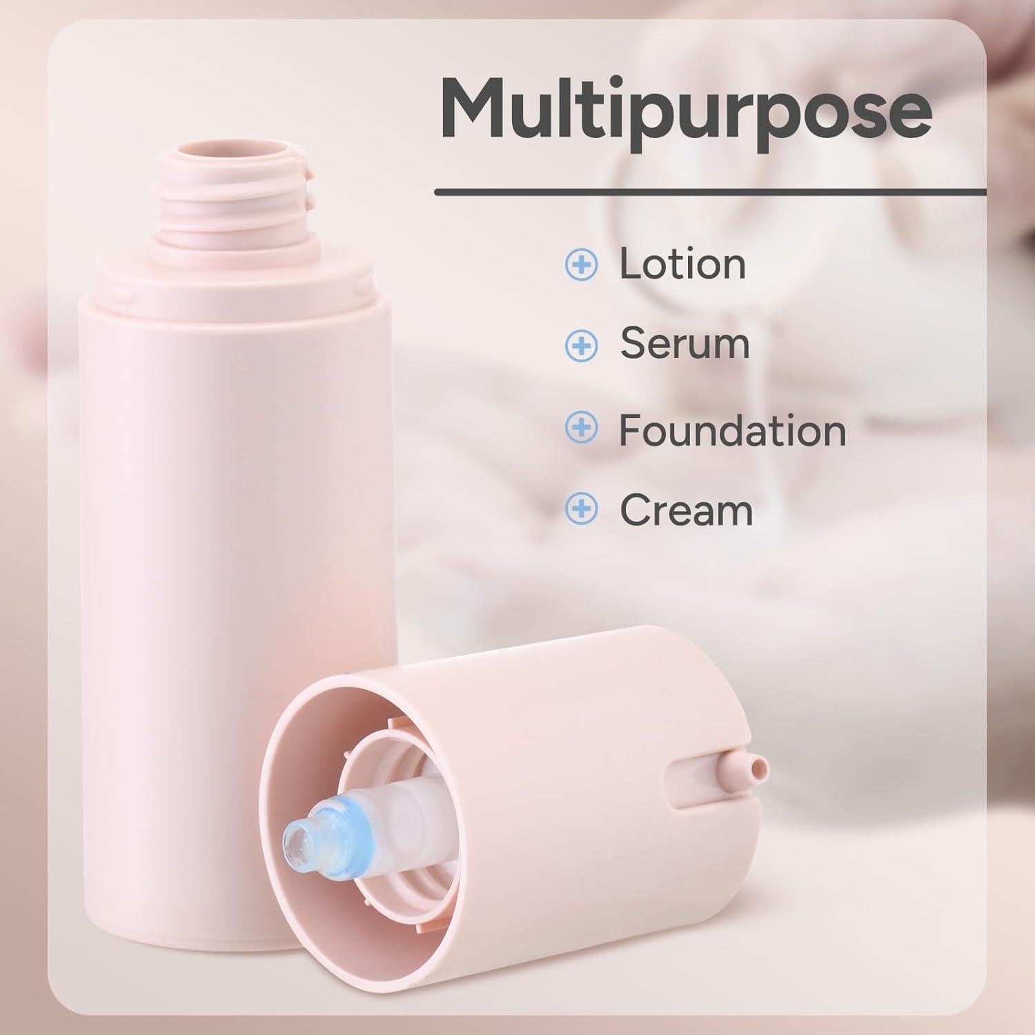 Botellas de Bomba Sin Aire Lulupack 30ml Multicolor 3Pcs