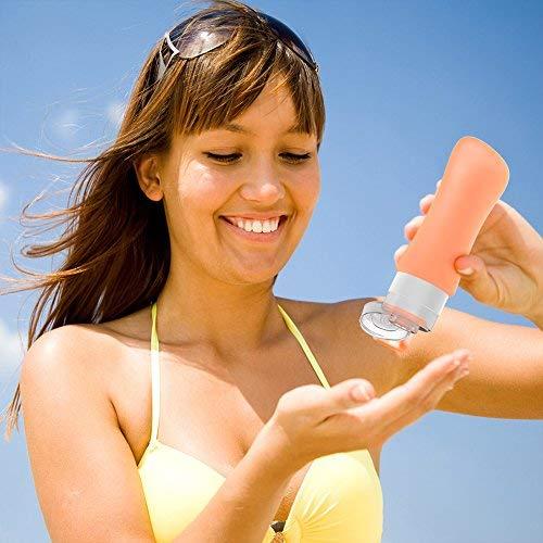 Paquete de 4 Botellas de Viaje Teapile 90ml a Prueba de Fugas