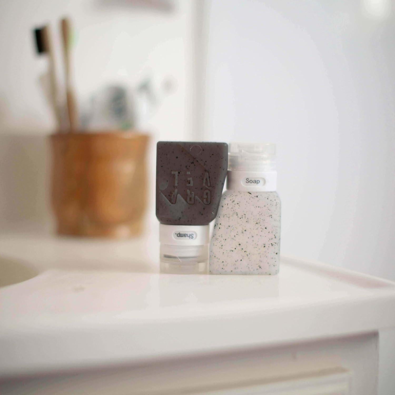 Botellas de Viaje Gravel 3oz A Prueba de Fugas - 2 Pack