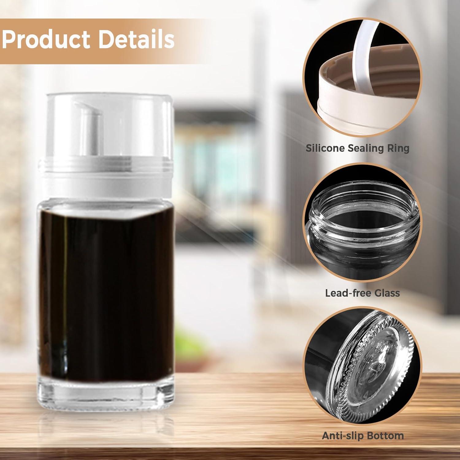 Set de 2 Botellas de Vidrio Kwude 100ml a Prueba de Fugas