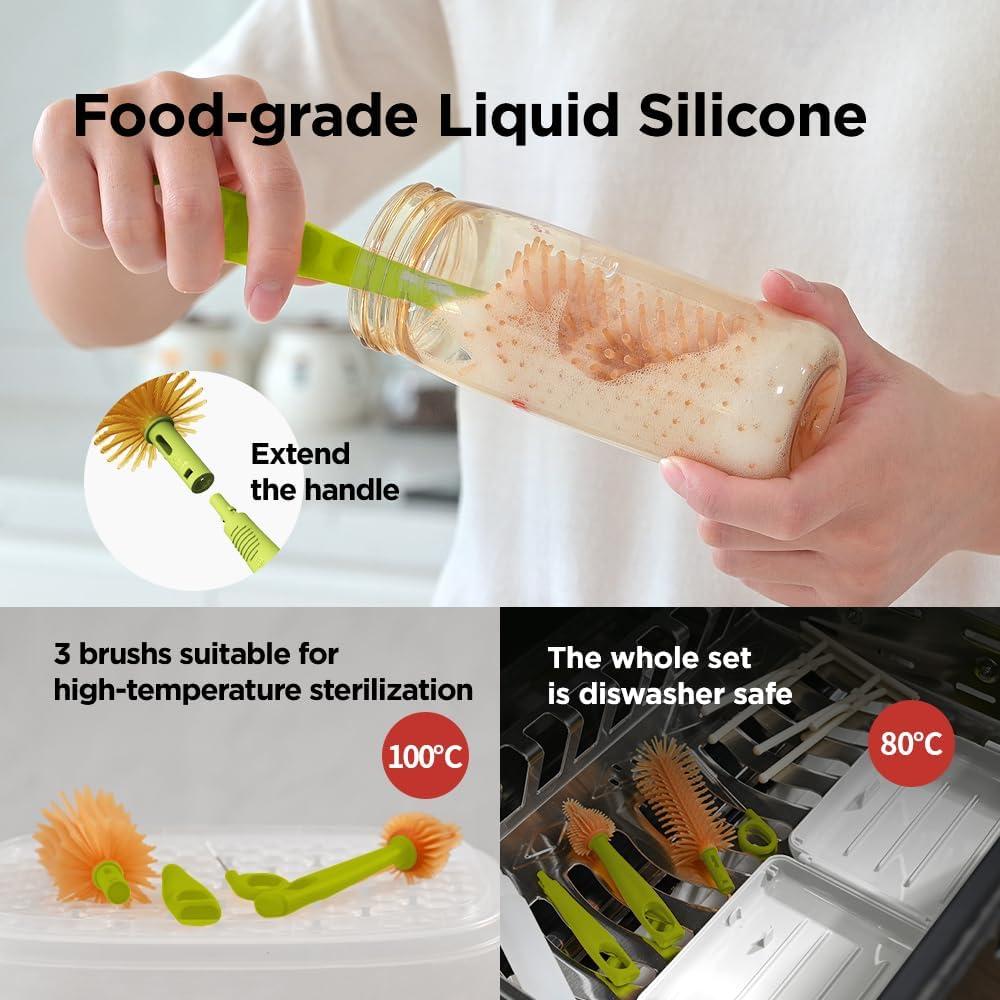 Kit de Limpieza de Botellas de Viaje YOTIME - Libre de BPA