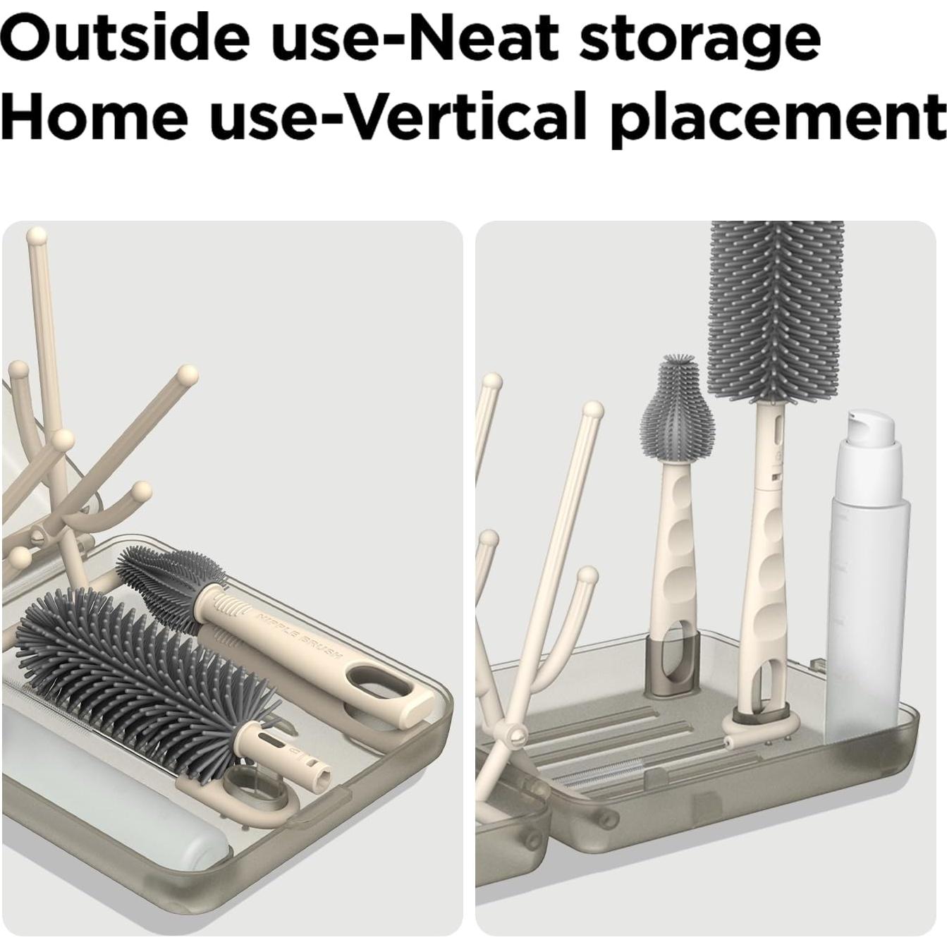 Juego de Cepillos para Botellas YOTIME 3 Unidades Café Claro