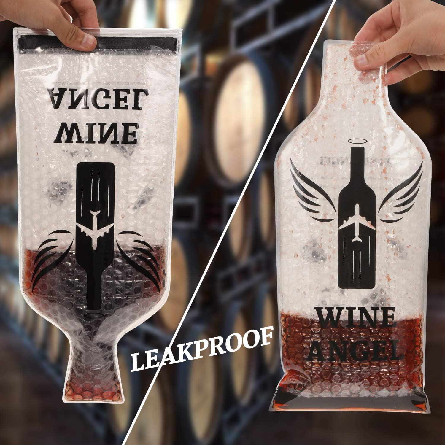 Bolsas de Vino Reutilizables Aozita 4 Set (8 pcs) Protección Triple