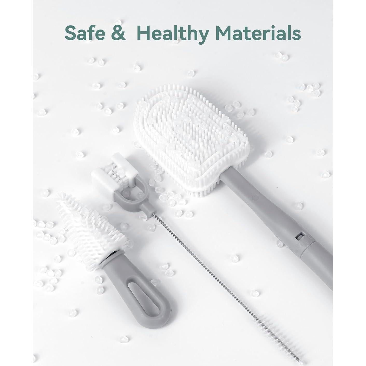 Kit de Cepillos de Silicona Allbean 6 en 1 para Bebés