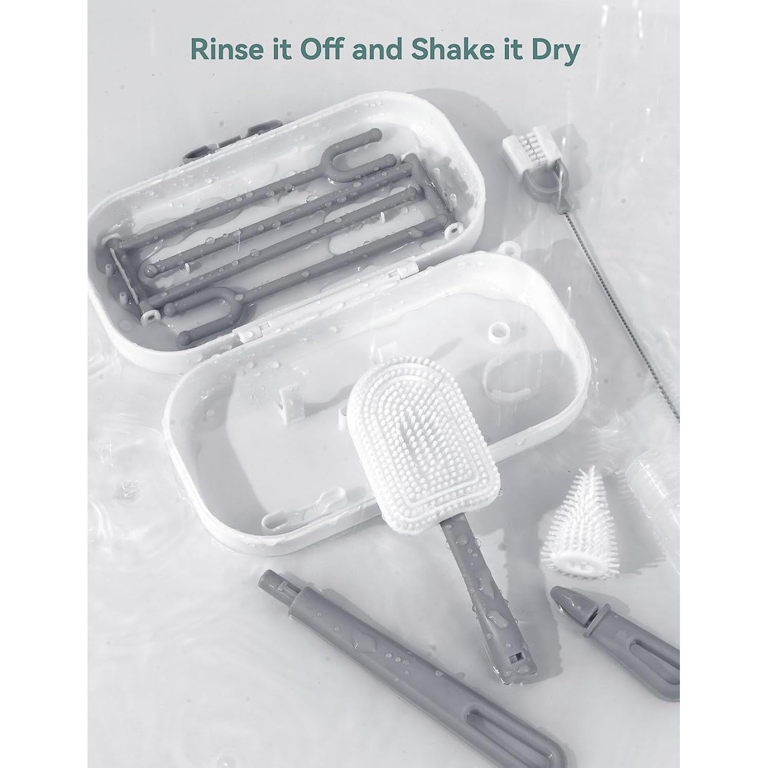 Kit de Cepillos de Silicona Allbean 6 en 1 para Bebés