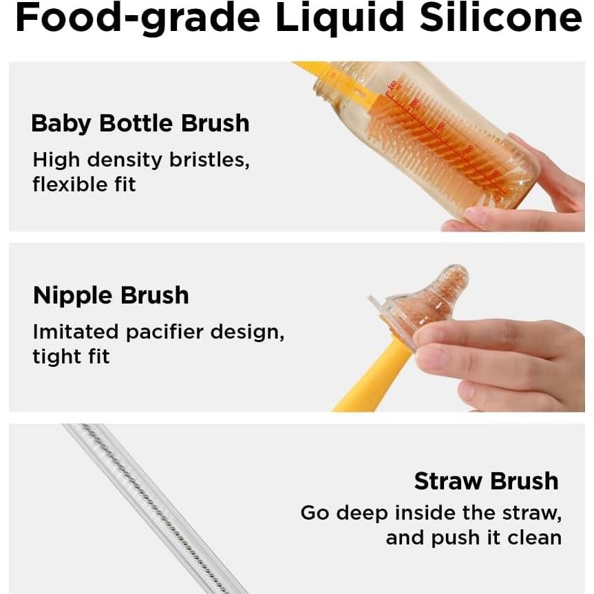 Kit de Limpieza de Botellas de Viaje Northway 7 en 1 Verde