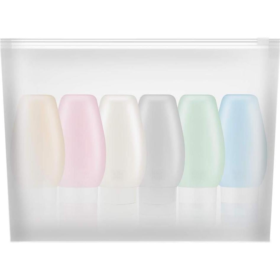 Botellas de Viaje YAMYONE 90ml Aprobadas por TSA - 6 Piezas