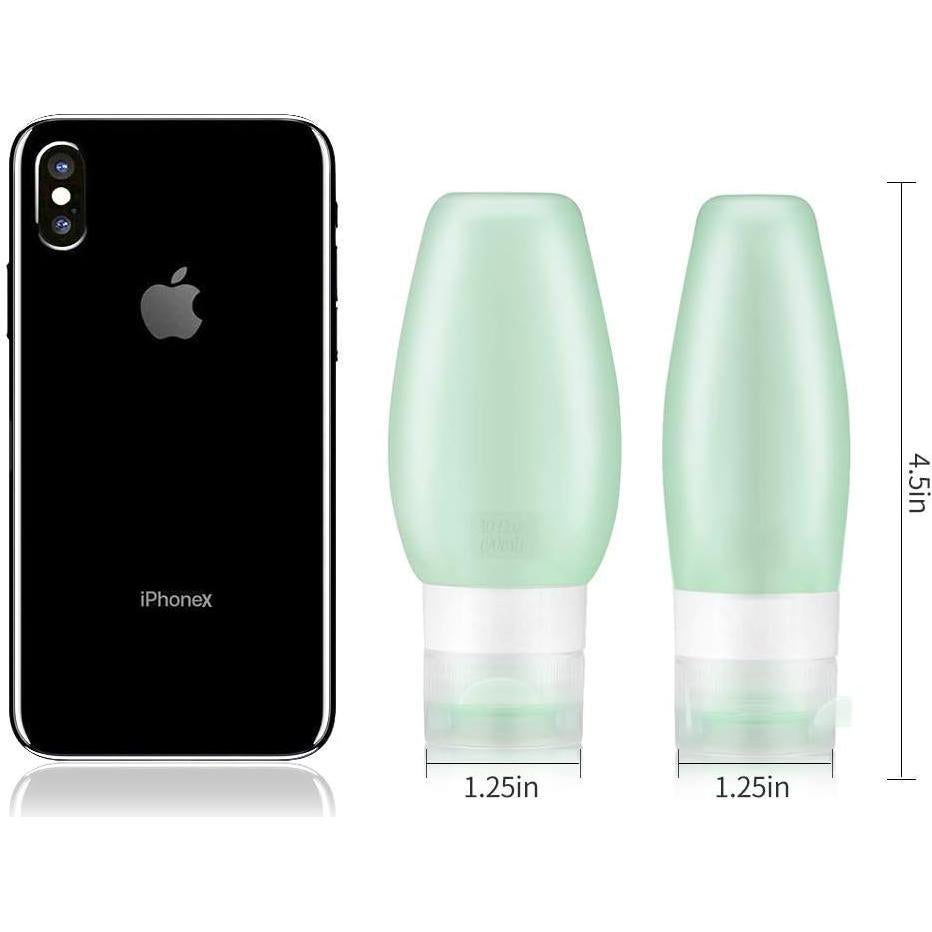 Botellas de Viaje YAMYONE 90ml Aprobadas por TSA - 6 Piezas