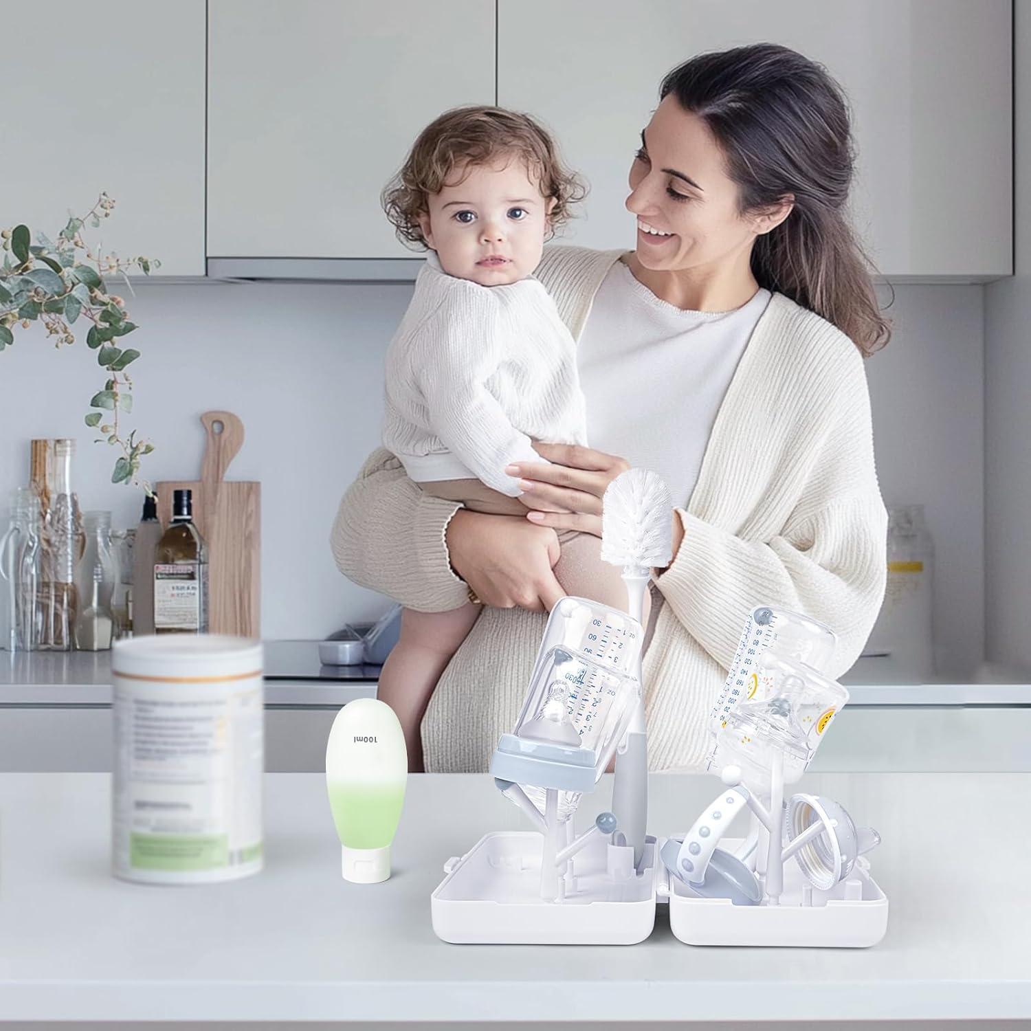 Kit de Limpieza de Botellas de Viaje Termichy 6 en 1 - Compacto y Portátil