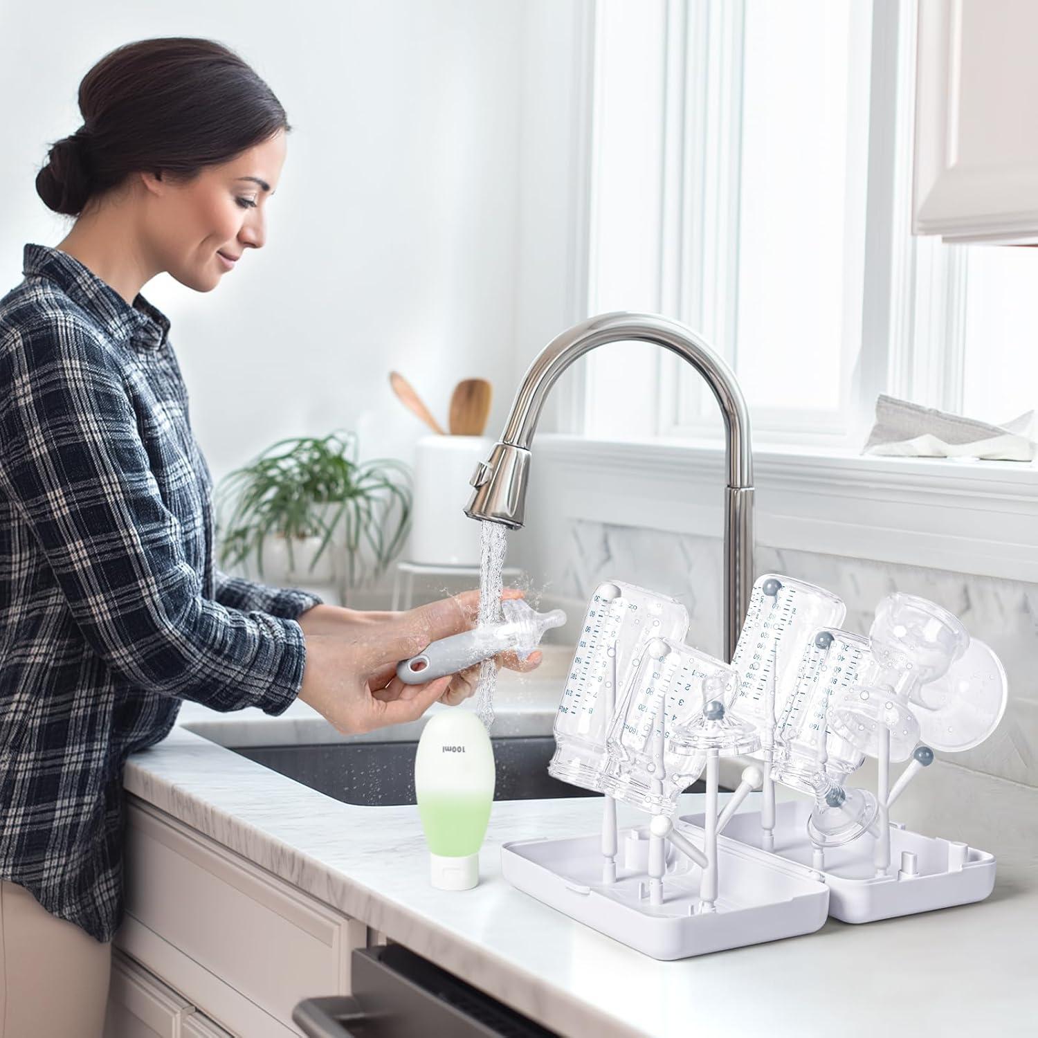 Kit de Limpieza de Botellas de Viaje Termichy 6 en 1 - Compacto y Portátil