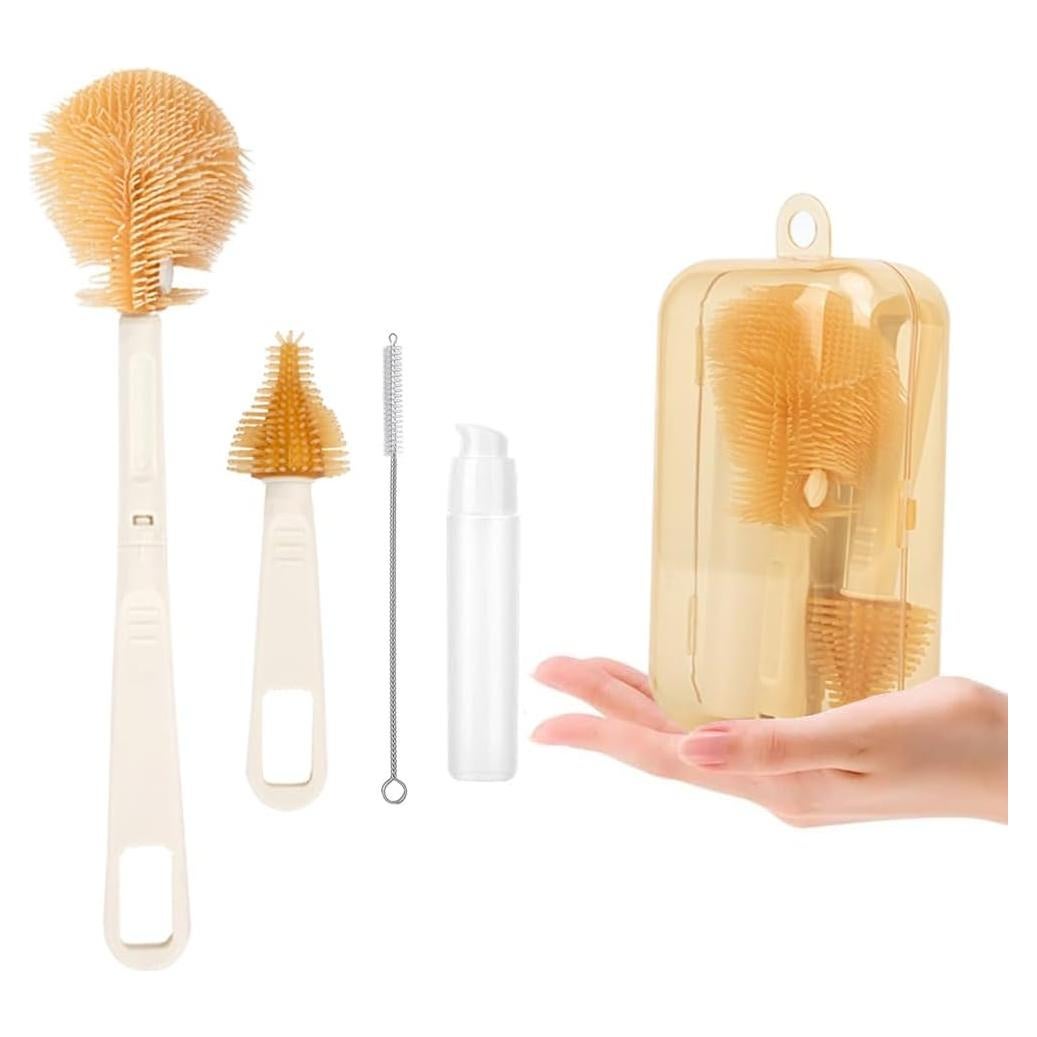 Juego de Cepillos de Limpieza para Botellas Bebé HubHnb - 6 Piezas