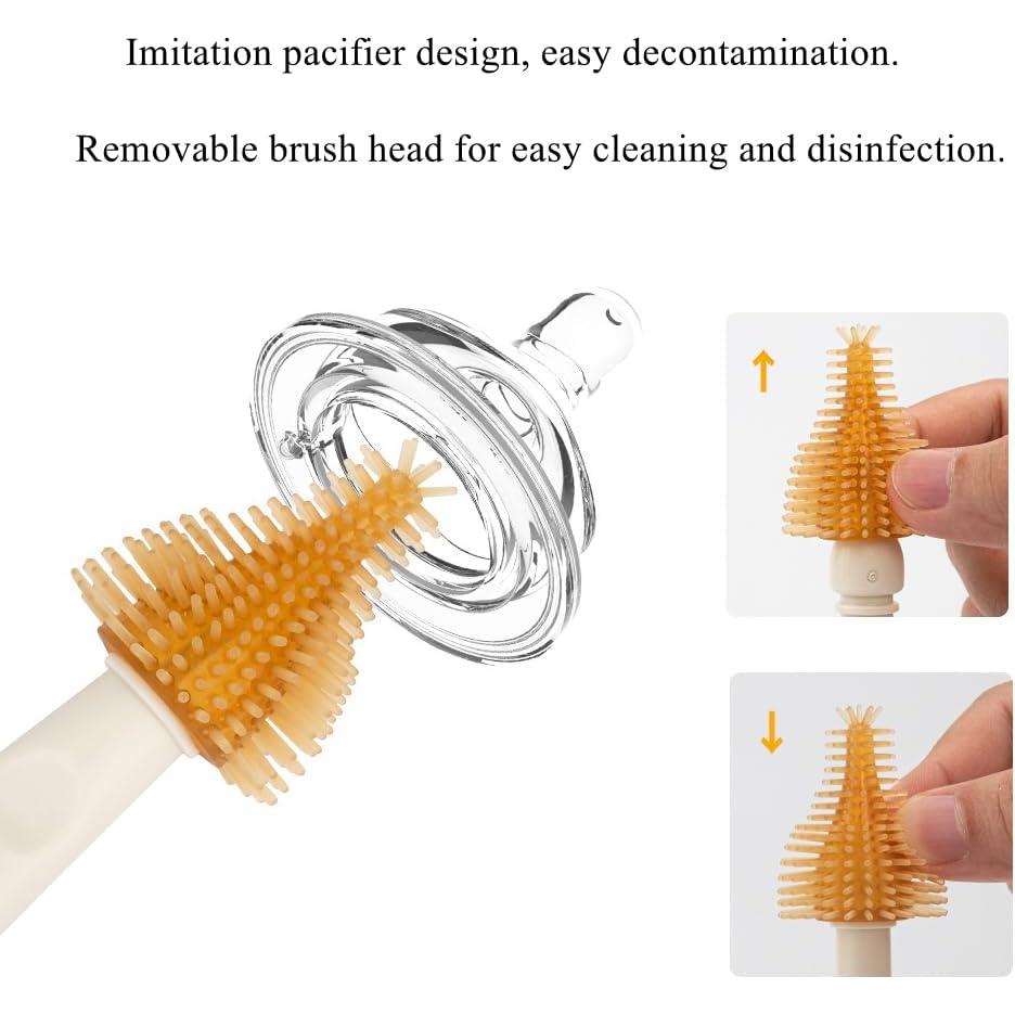Juego de Cepillos de Limpieza para Botellas Bebé HubHnb - 6 Piezas