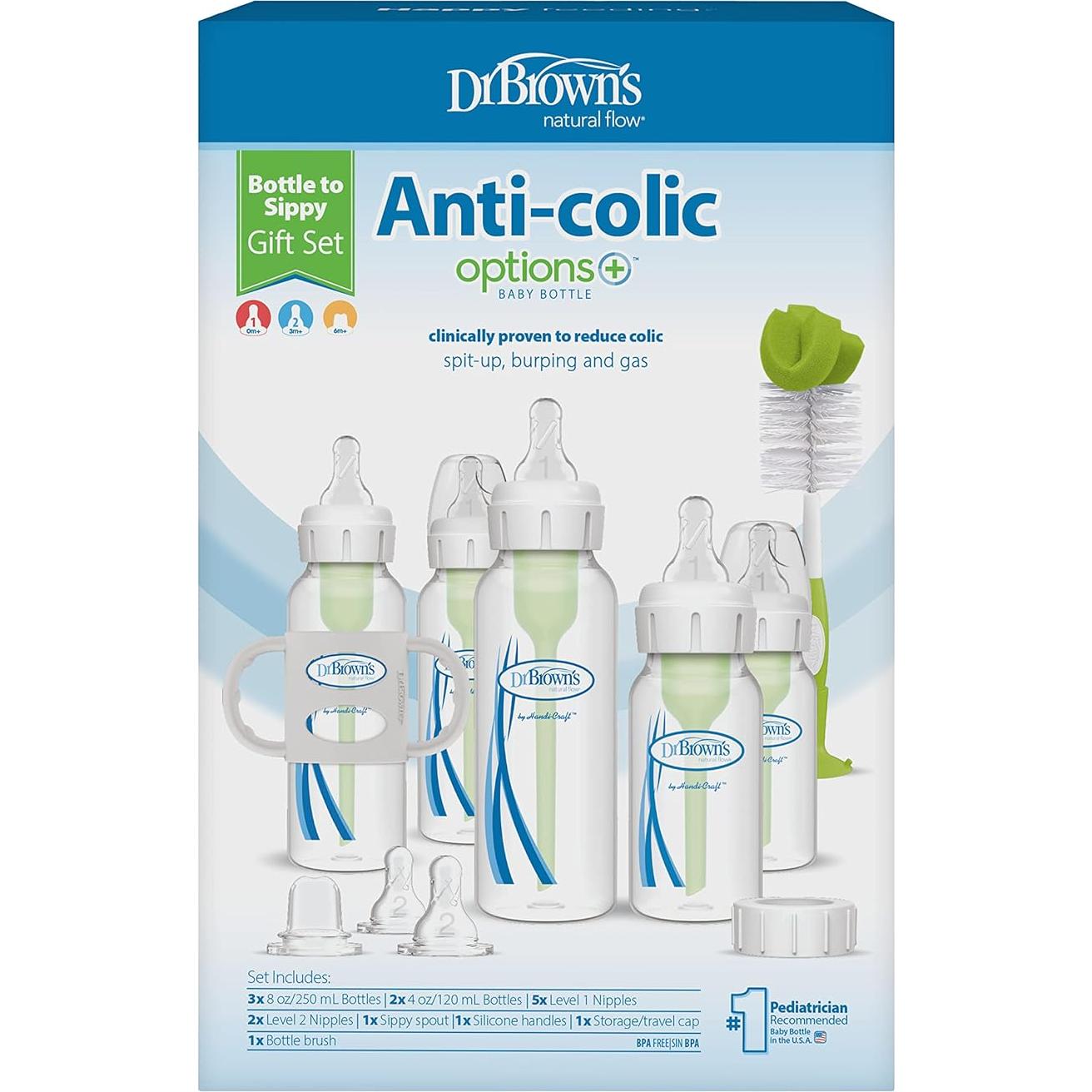 Juego de Regalo Dr. Brown's 16 Piezas Biberón Anti-Cólico
