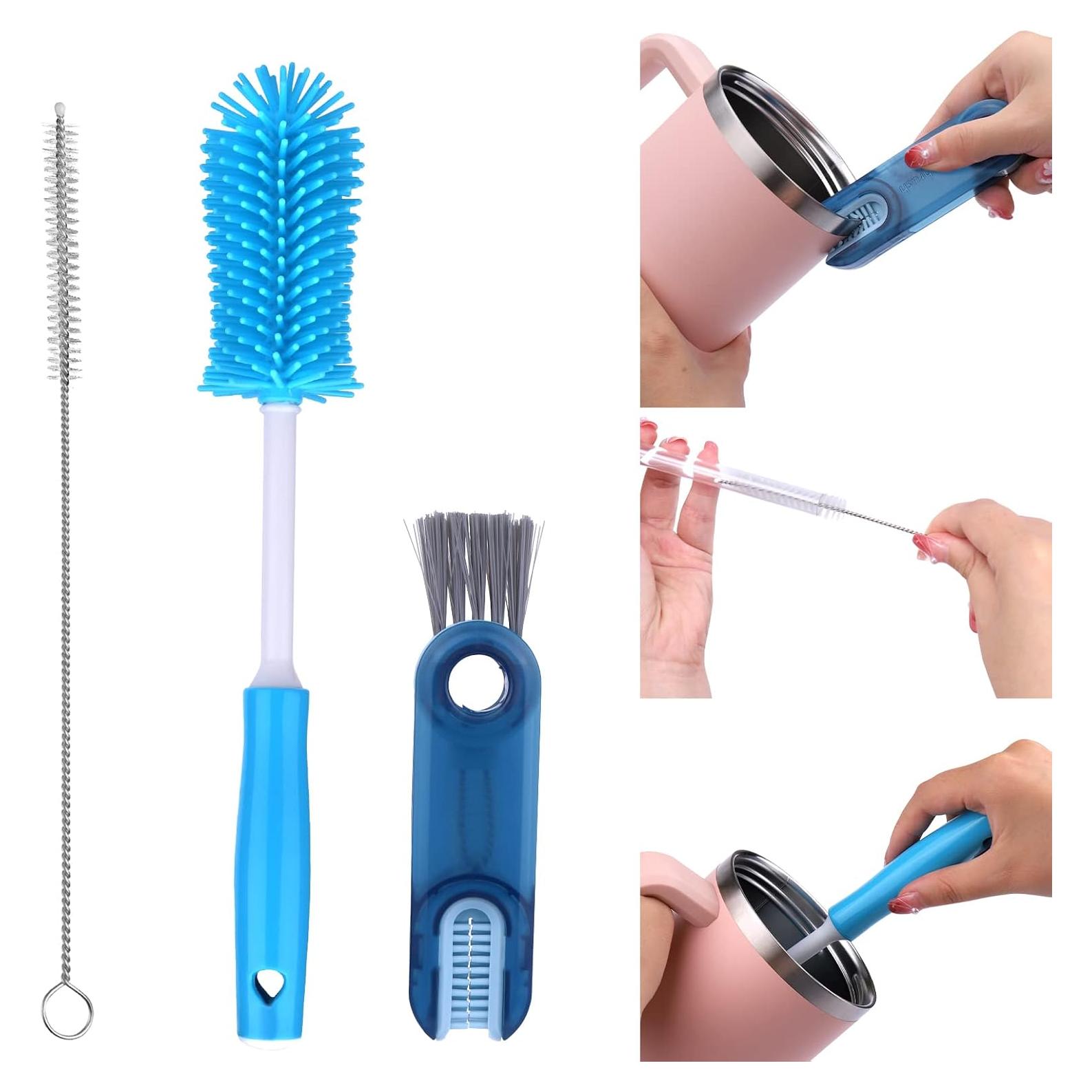 Kit de Cepillos Limpiadores XANGNIER para Botellas - 3 Piezas