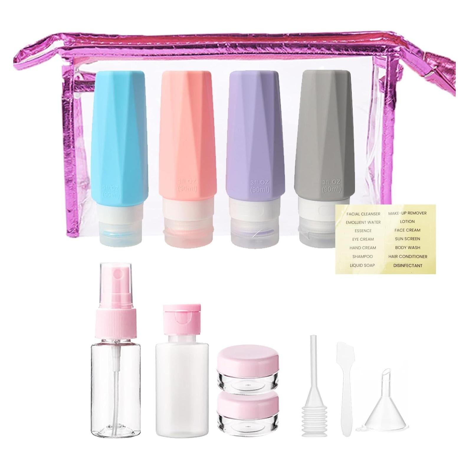 Set de Botellas de Viaje JARDÍN DE CARACOL 14 Piezas 90ml