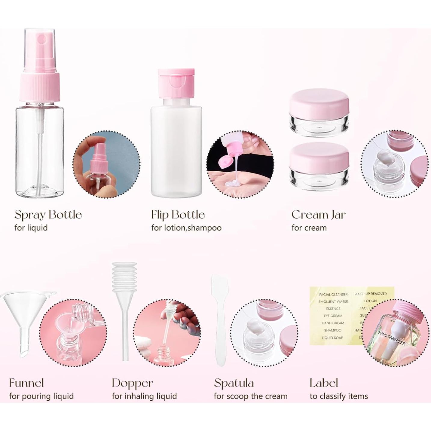 Set de Botellas de Viaje JARDÍN DE CARACOL 14 Piezas 90ml