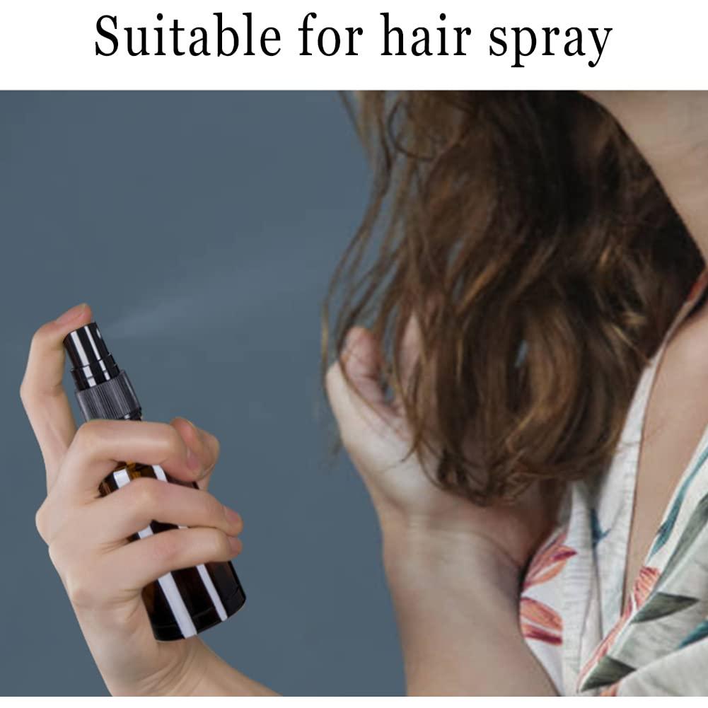 Juego de 3 Botellas de Spray de Vidrio Ámbar 60ml para Aceites