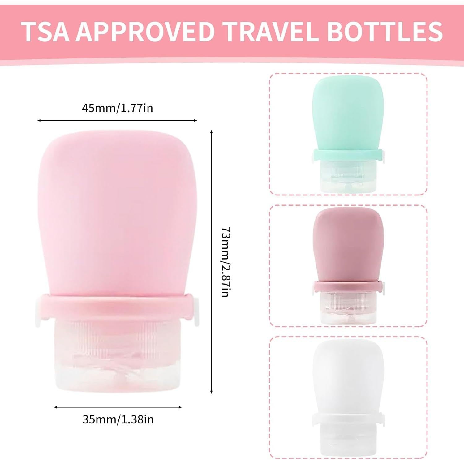 Paquete de 4 Botellas de Silicona 29.57ml Starfa Lab Viaje