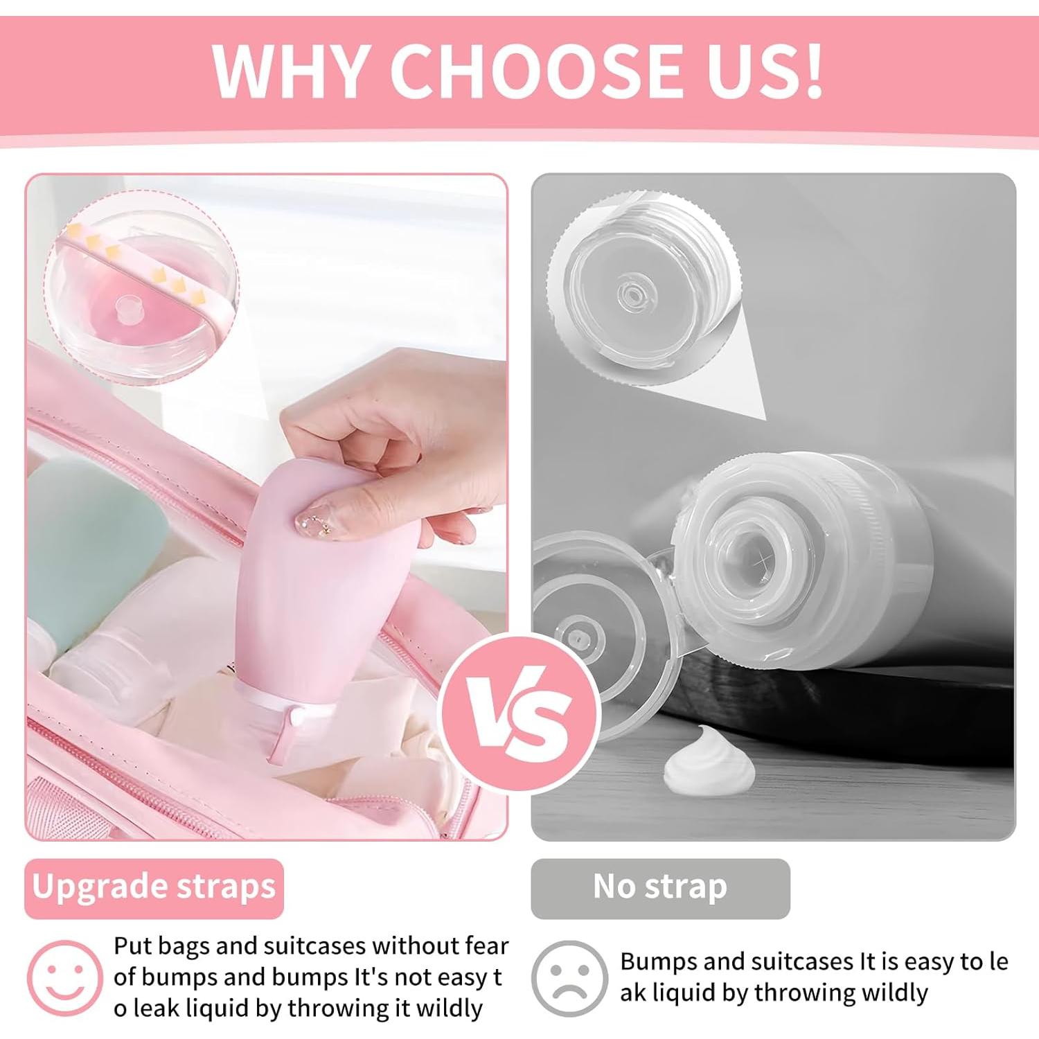 Paquete de 4 Botellas de Silicona 29.57ml Starfa Lab Viaje