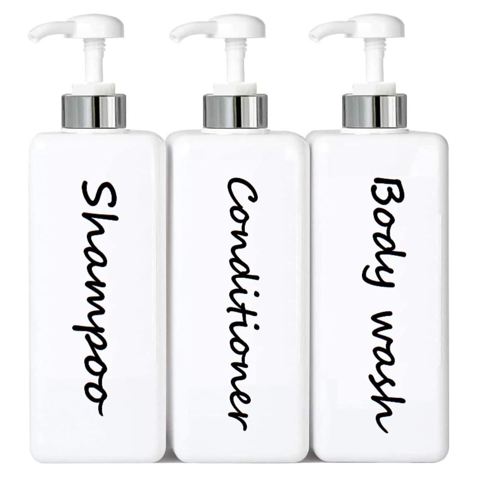 Dispensador de Champú y Acondicionador DIDROOM - Juego de 3 Botellas 622ml