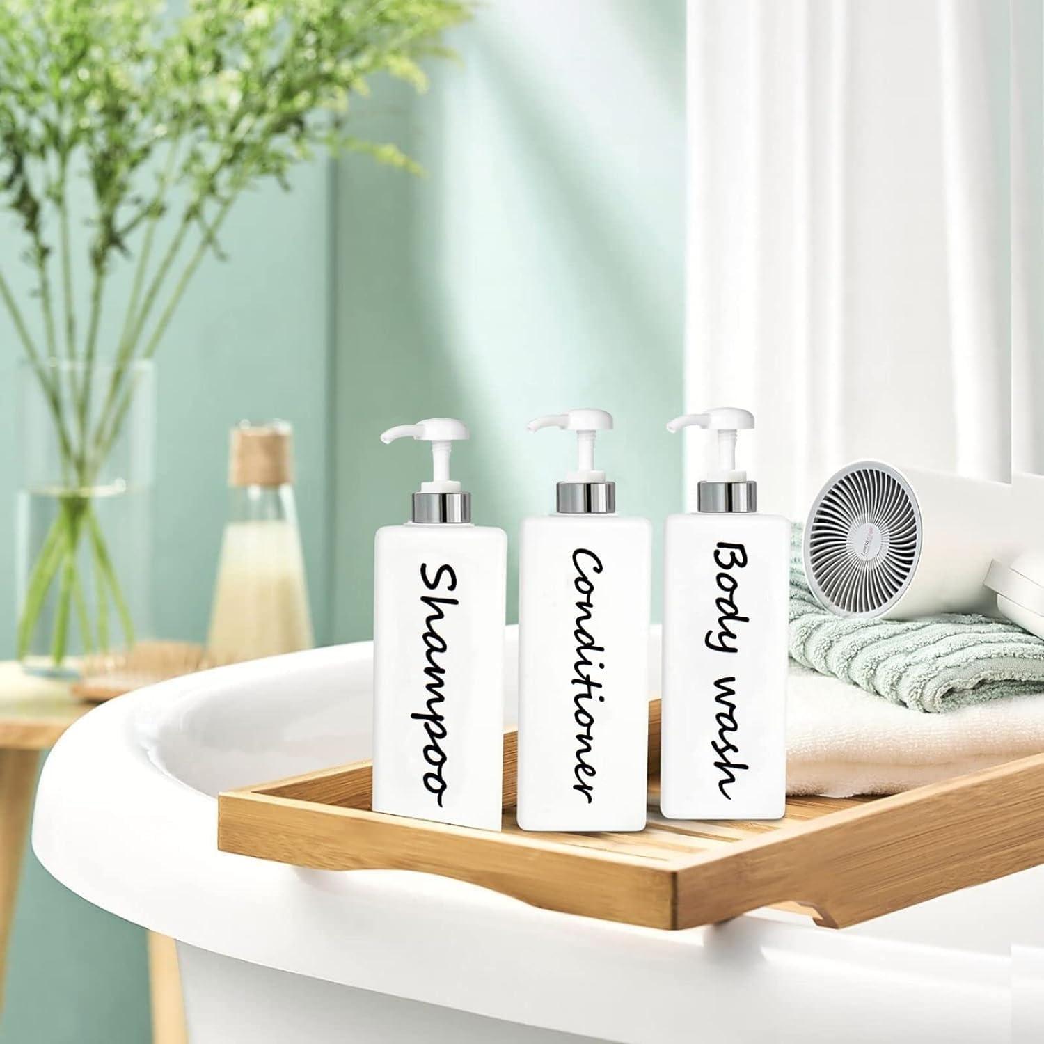 Dispensador de Champú y Acondicionador DIDROOM - Juego de 3 Botellas 622ml