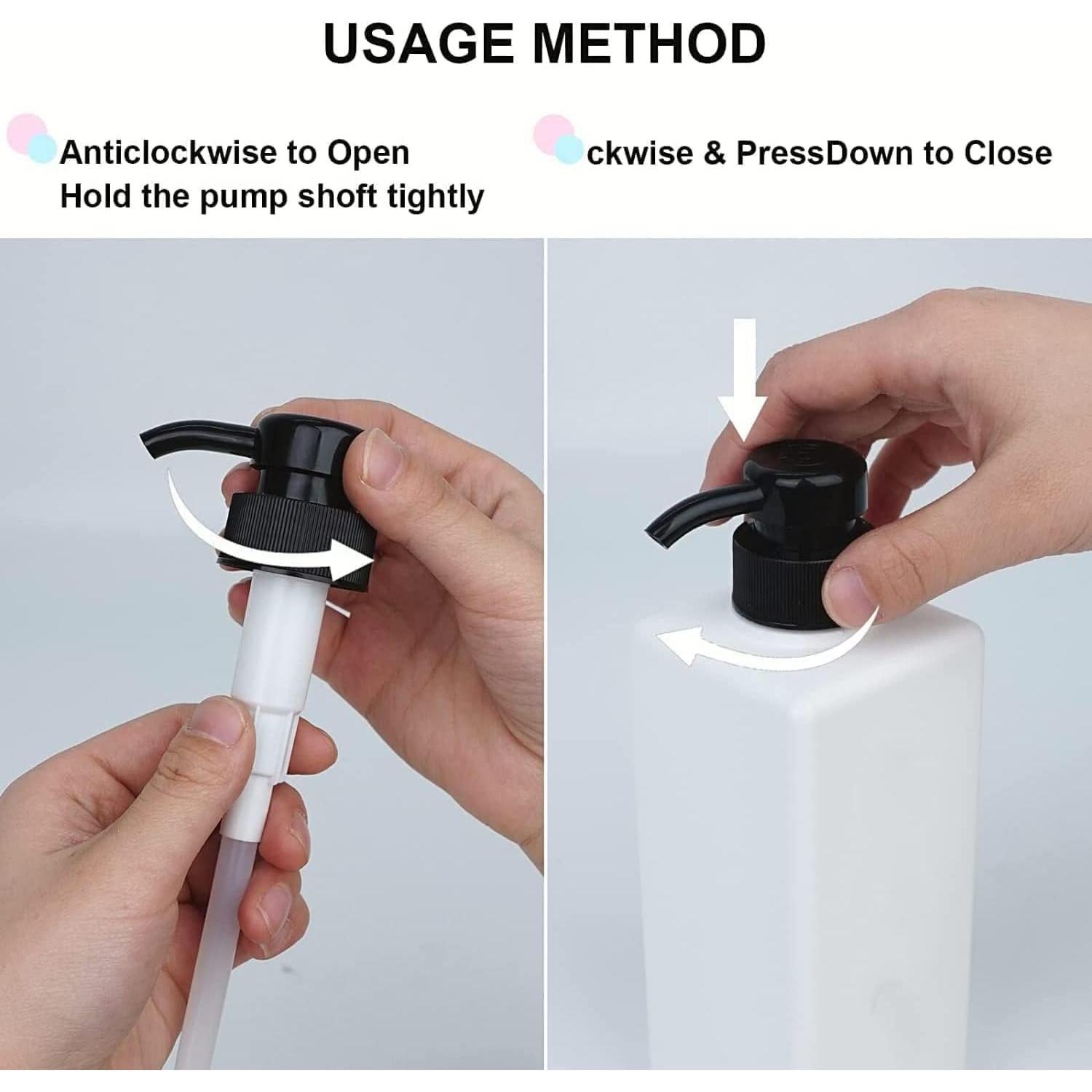 Dispensador de Champú y Acondicionador DIDROOM - Juego de 3 Botellas 622ml