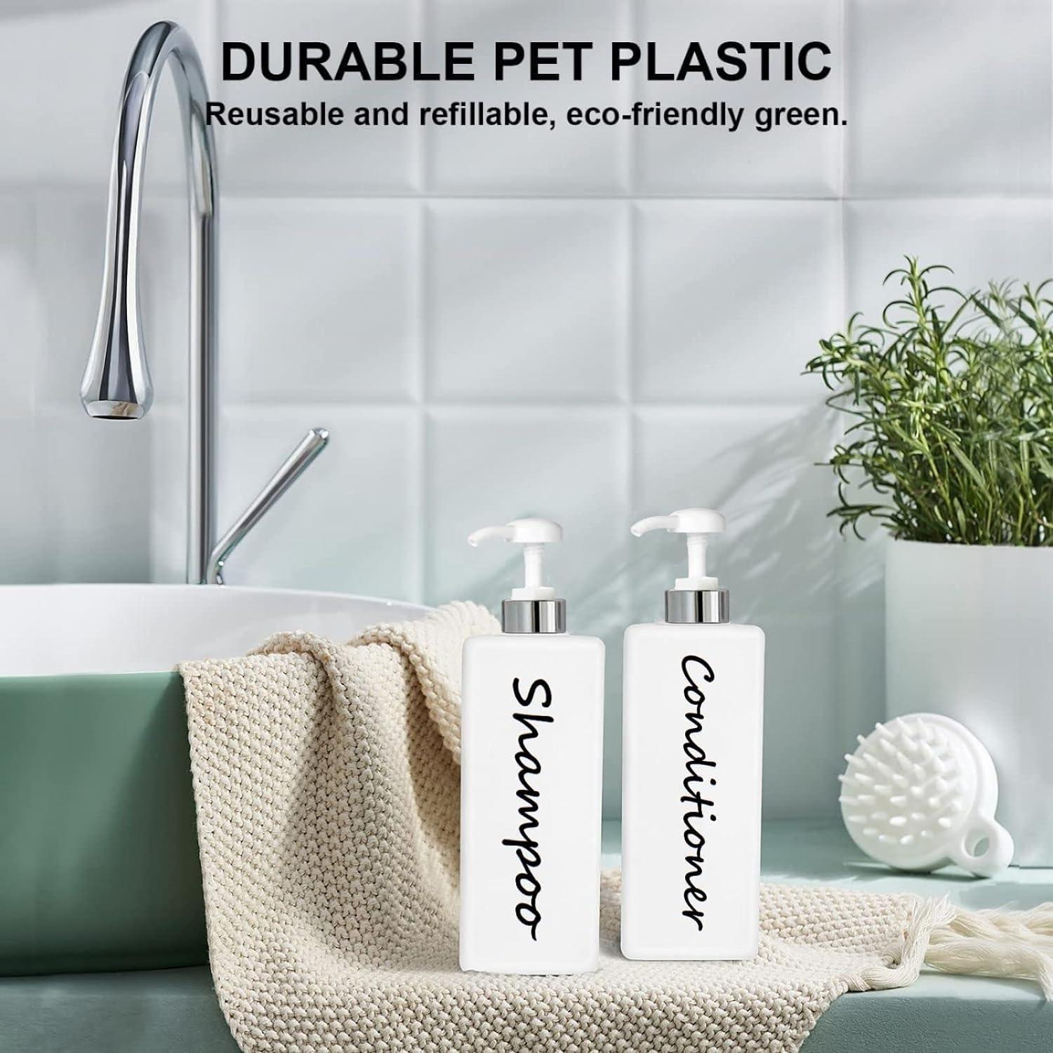 Dispensador de Champú y Acondicionador DIDROOM - Juego de 3 Botellas 622ml