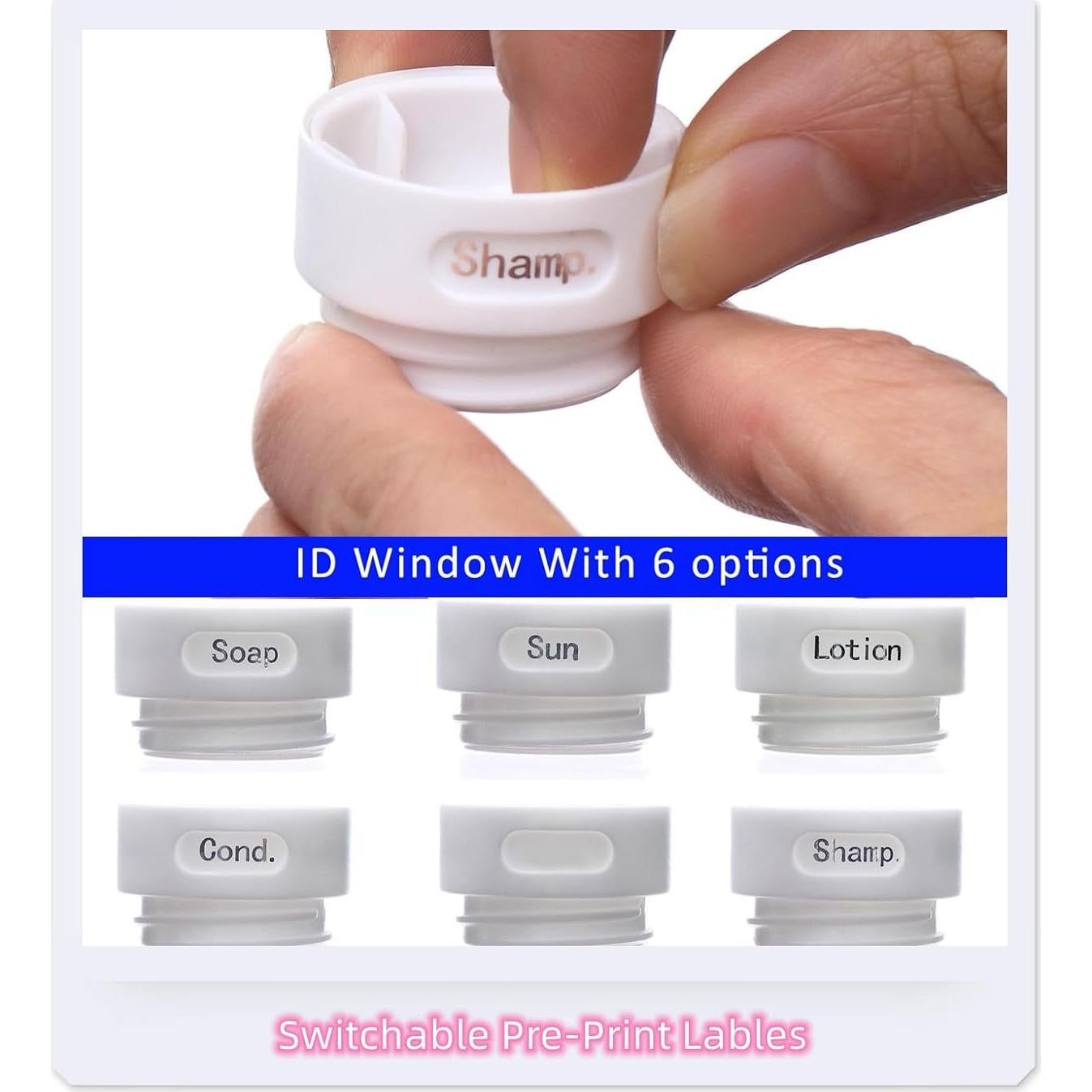 Juego de Botellas de Viaje Silicona Fullplus 3.3 Oz A prueba de Fugas