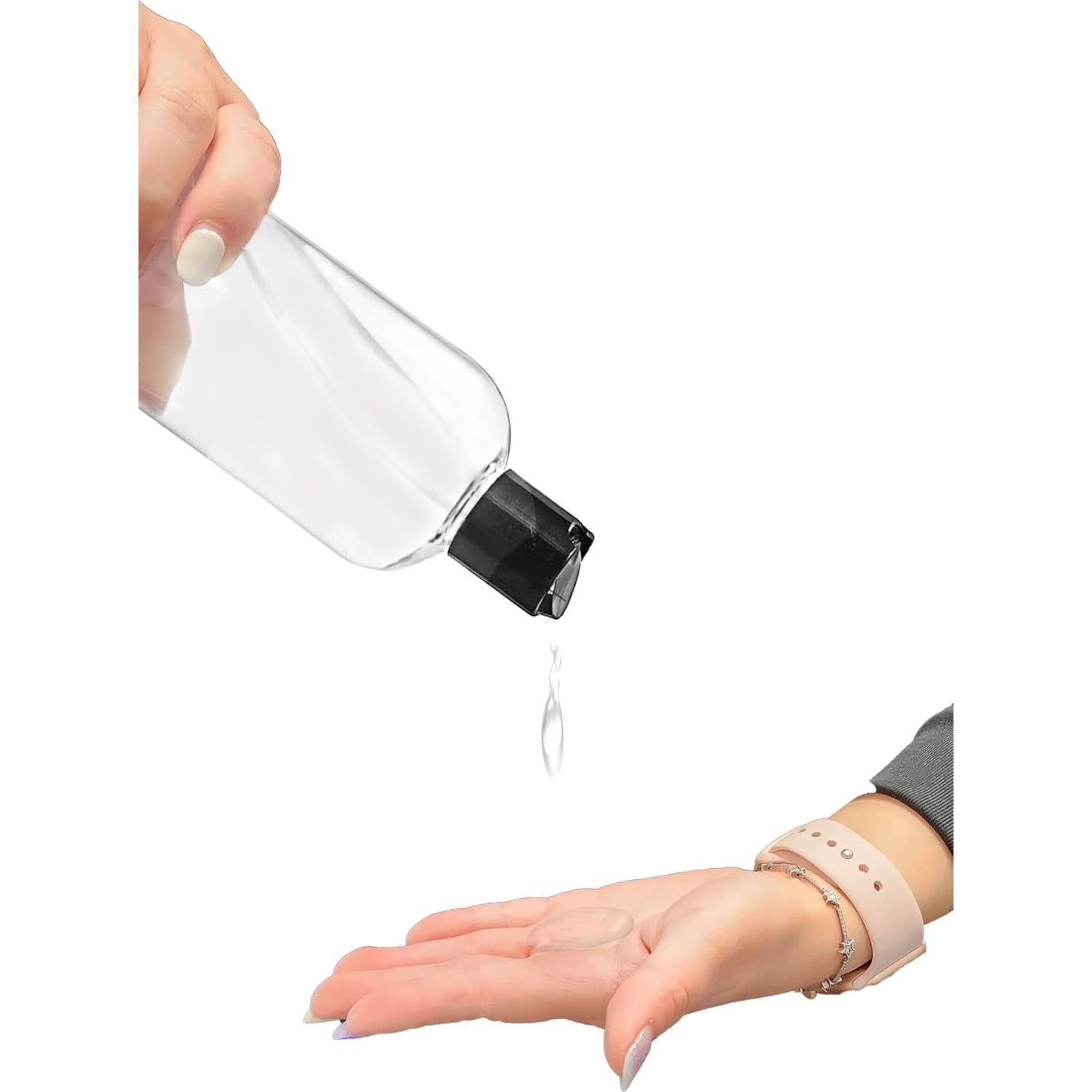 Botellas de Plástico Transparentes 473 ml ljdeals - Paquete de 2