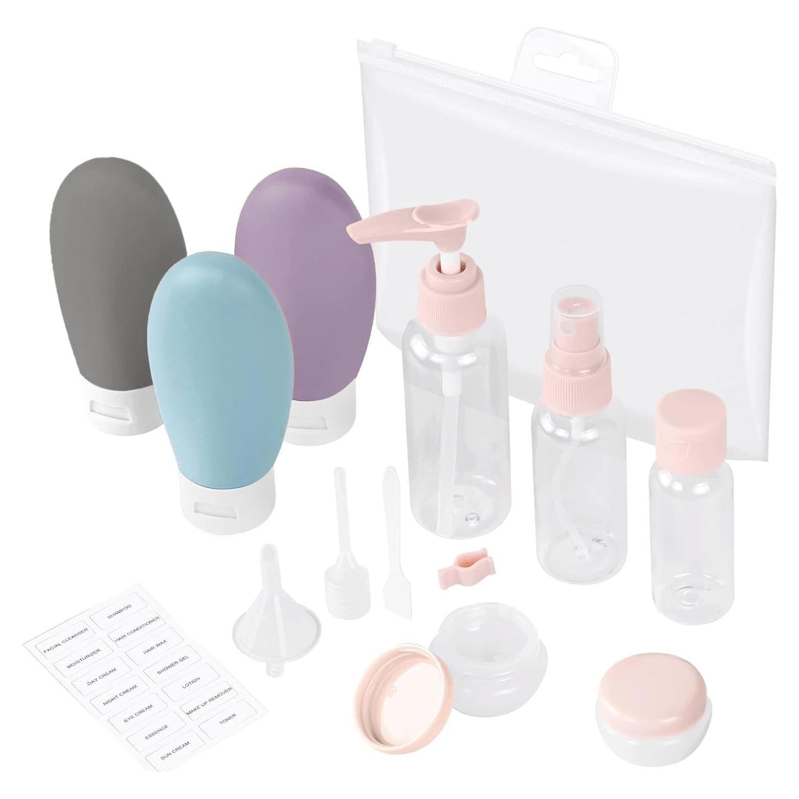 Juego de Botellas de Viaje FANVANAI 11 Piezas A Prueba de Fugas