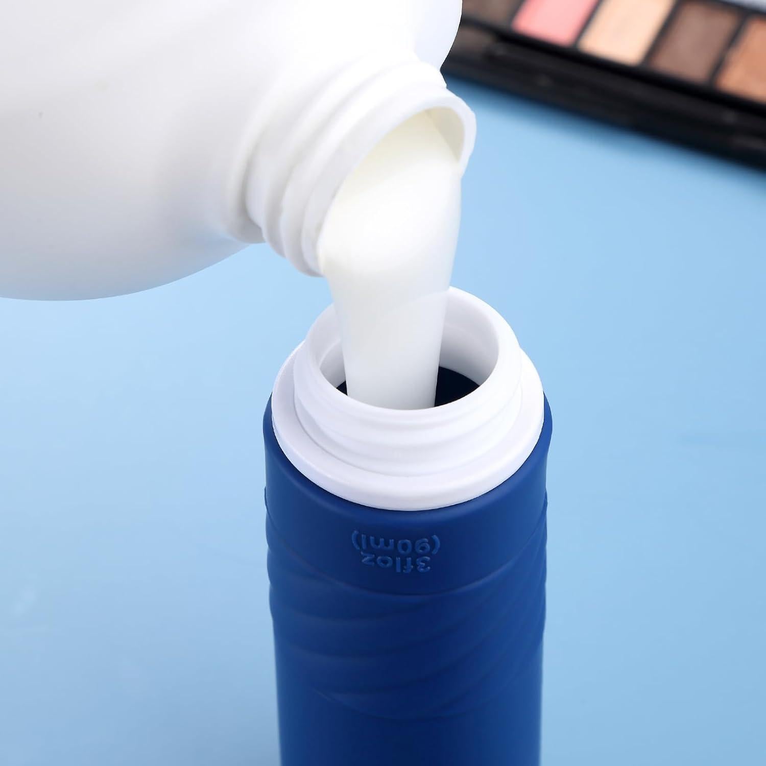 Botellas de Viaje Gemice 3oz Silicona Aprobadas por TSA - 4 Piezas