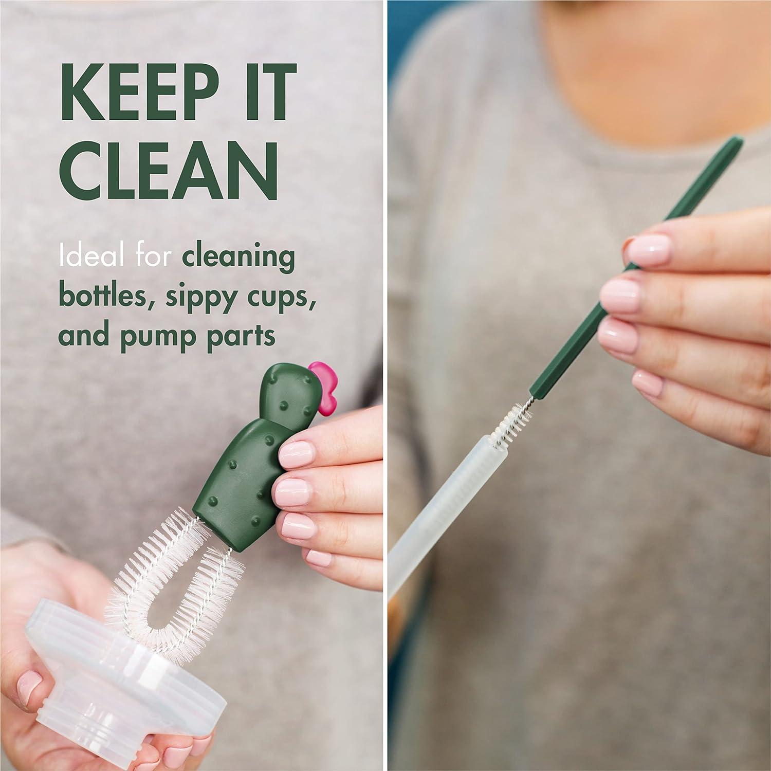 Juego de Cepillos de Limpieza Boon Cacti - 4 Piezas Terracota