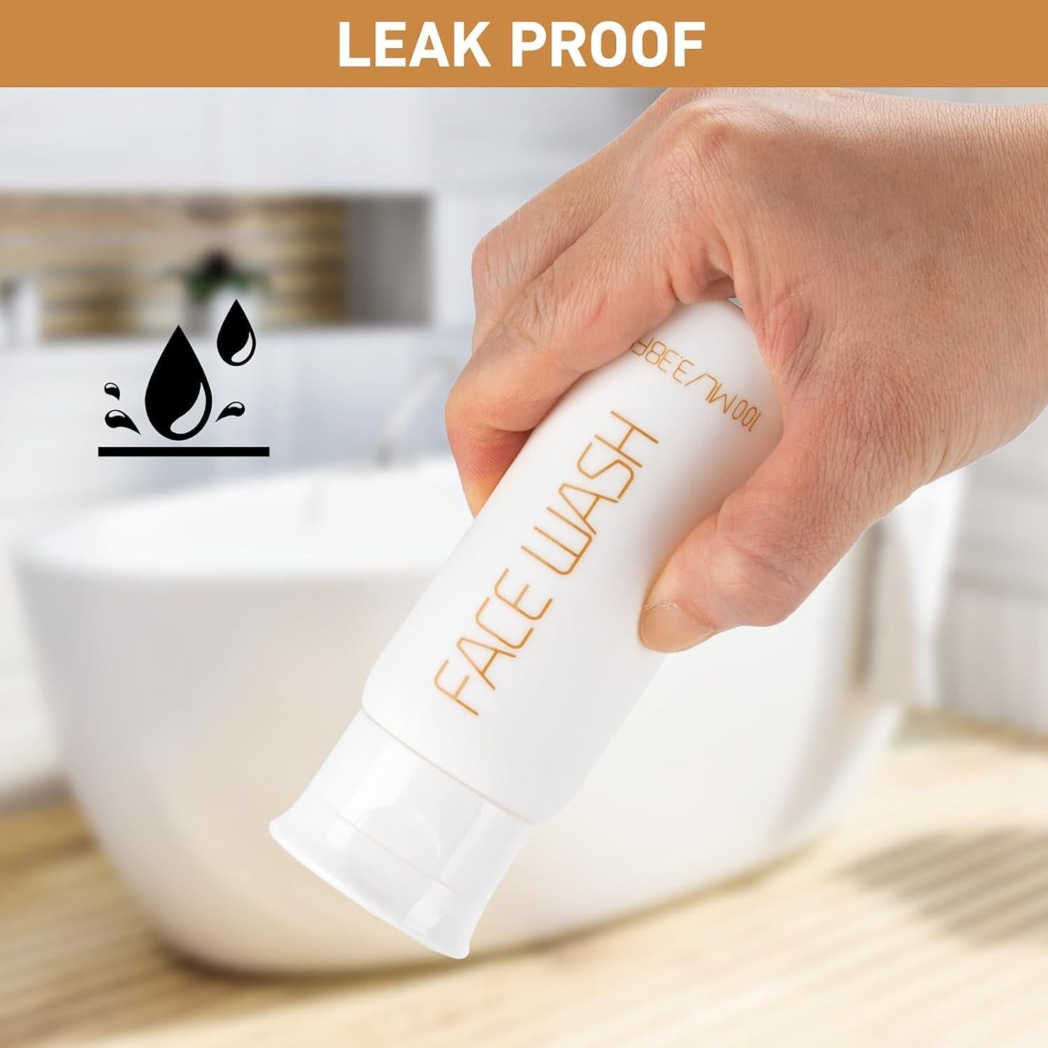 Juego de Botellas de Viaje Wowang 5 Piezas 100ml Aprobadas TSA